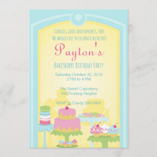 Bakeshoppe Invitation