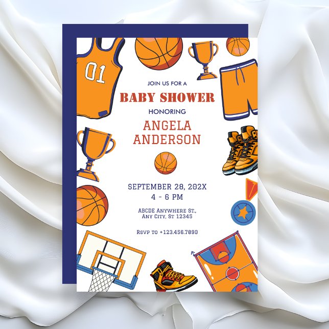 Baketball baby shower invitation (Creator Uploaded)