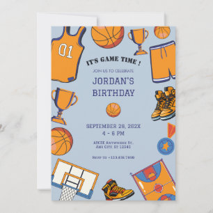 Baketball birthday Invitation