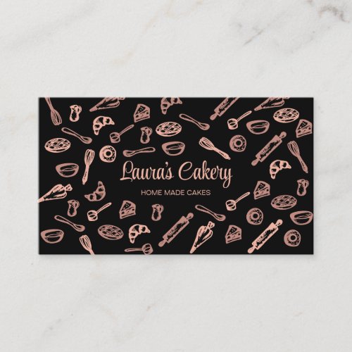 Baking and Cooking Utensil Bakery Business Card