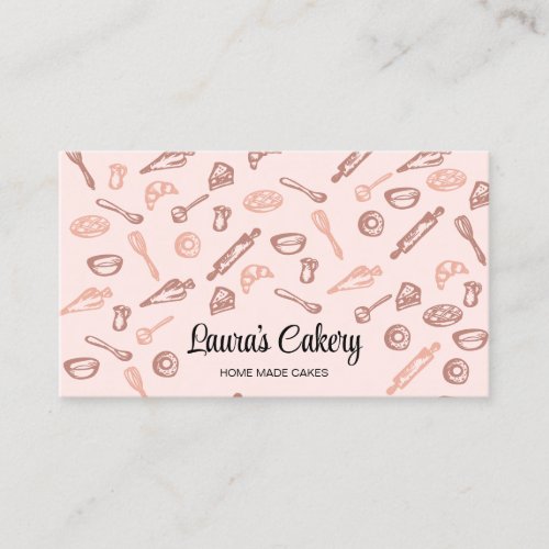 Baking and Cooking Utensil Bakery Business Card