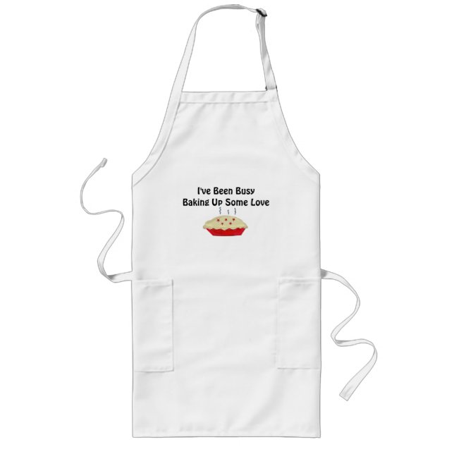 Baking and Pie Design Long Apron (Front)
