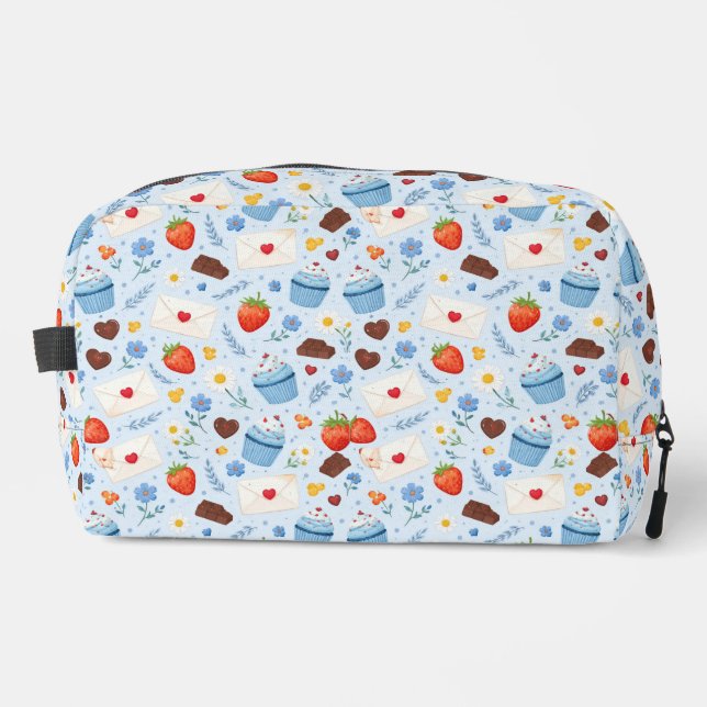 Baking and Sweets Pattern Dopp Kit (Front)