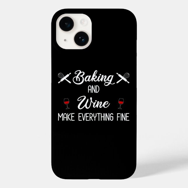 Baking And Wine Make Everything Fine Case-Mate iPhone Case (Back)