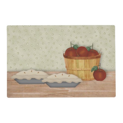 Baking Apple Pie Laminated Placemat