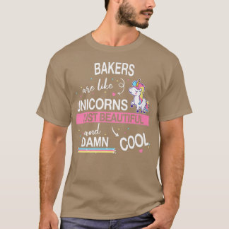 Baking Baker Cooking Cake Cupcake Unicorn  T-Shirt