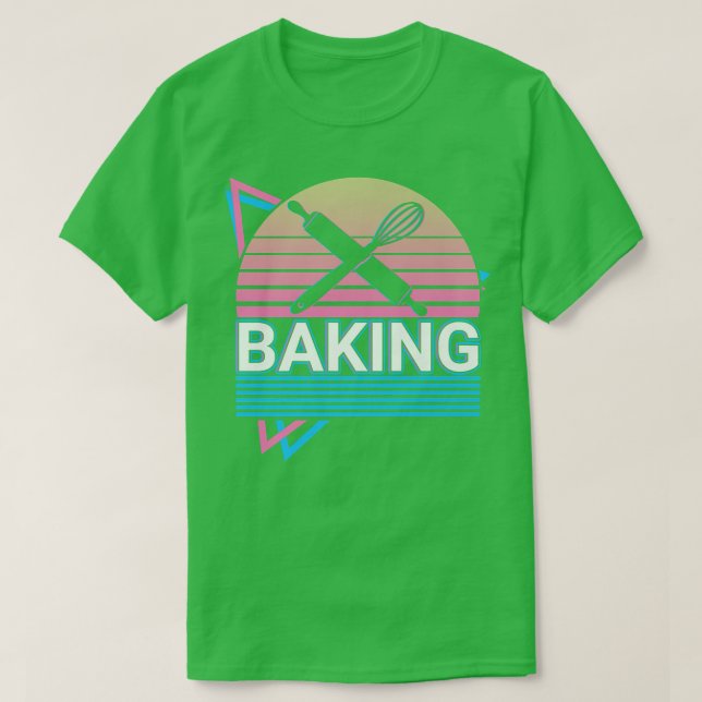 Baking Baker Retro  T-Shirt (Design Front)