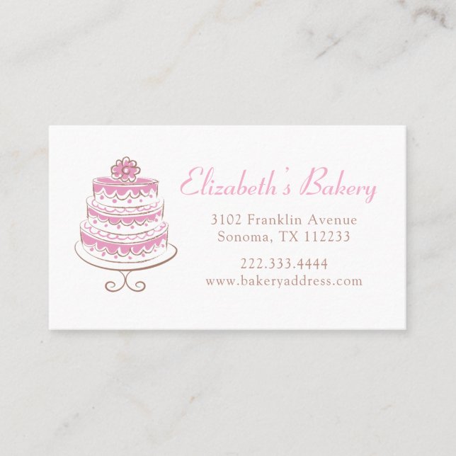 Baking Bakery Business Card (Front)