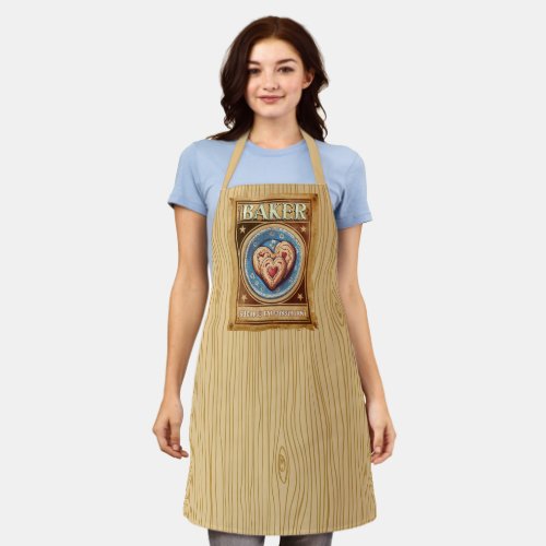 baking bakery cookies western wanted poster apron