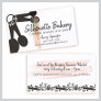 Baking bakery measuring spoons pastry chef business card