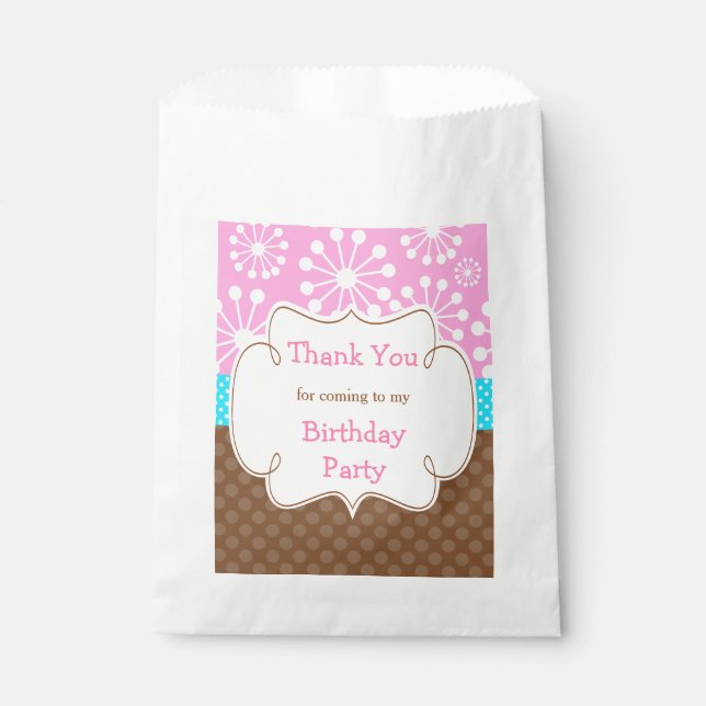 Baking Bears Birthday Party Favor Bag (Front)