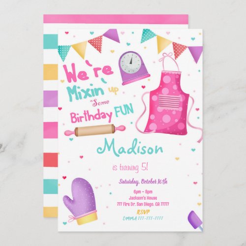 Baking Birthday Invitation