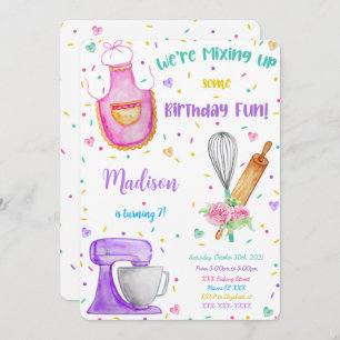 Baking Birthday Invitation