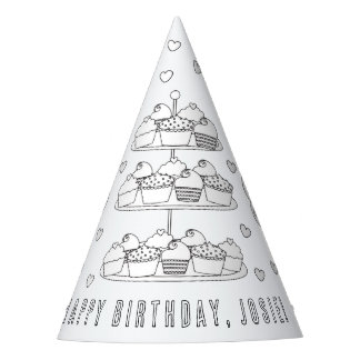 Baking Birthday Party - Color Your Own Party Hat