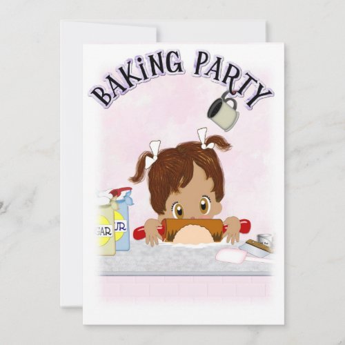 Baking Birthday Party Announcements