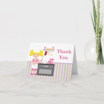 Baking Birthday Party Thank You by eventfulcards at Zazzle