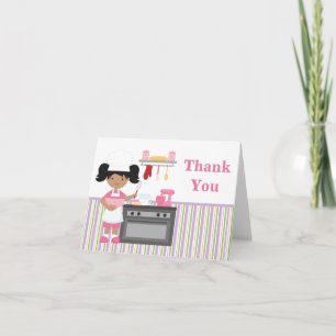 Baking Birthday Party Thank You African American