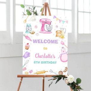 Baking Birthday Welcome Sign