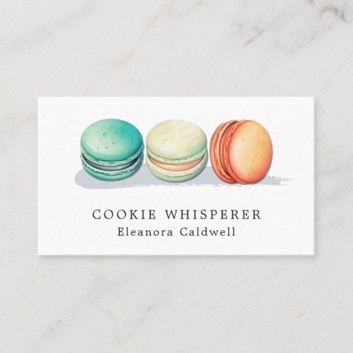 Baking Blogger Influencer Macarons Business Card