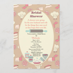 Baking Bridal Shower Invitation