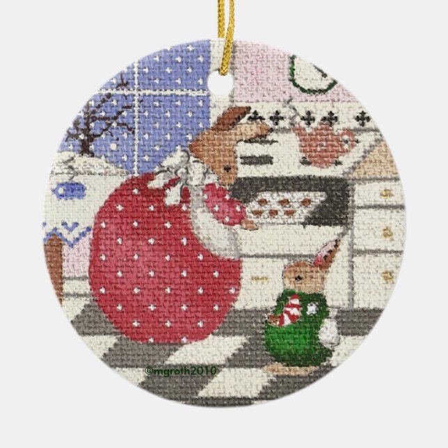 baking bunny ornament (Front)