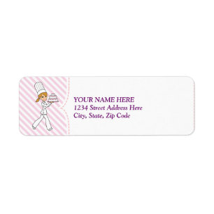 Baking Business Cake Biz Return Label