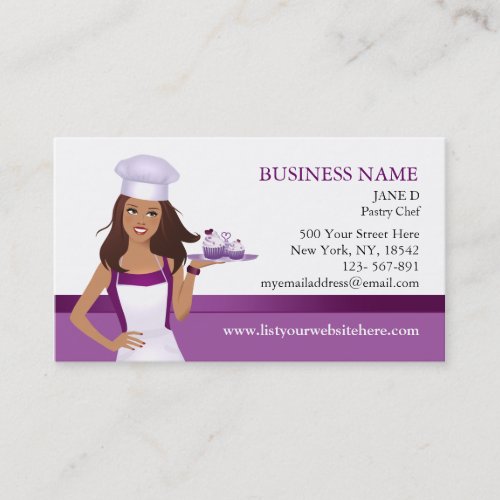 Cupcake Bakery Chic Business Card