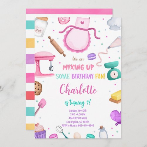 Baking Cake Invitation