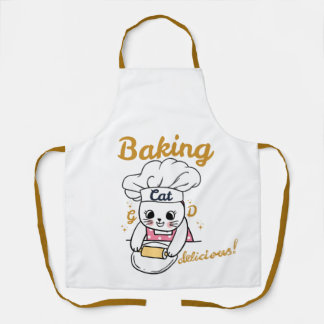 Baking Cat-DELICIOUS Good Design - Cute Cat Baking Apron