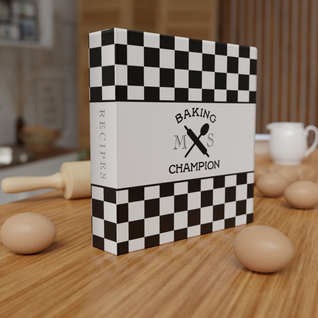 Baking Champion Checkerboard Recipe Binder (Creator Uploaded)