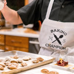 Baking Champion White Kitchen Apron For Bakers at Zazzle