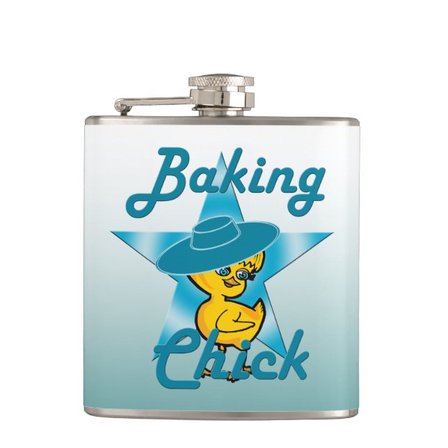 Baking Chick #7 Flask (Front)