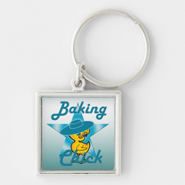 Baking Chick #7 Keychain (Front)