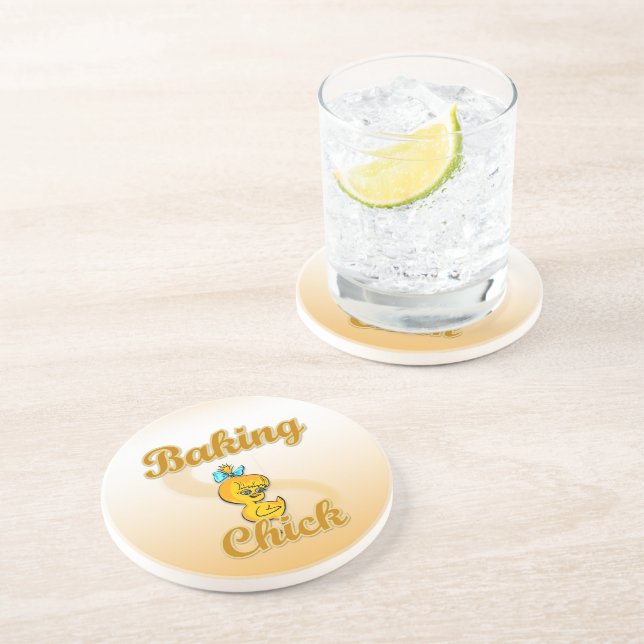 Baking Chick Coaster (Side)