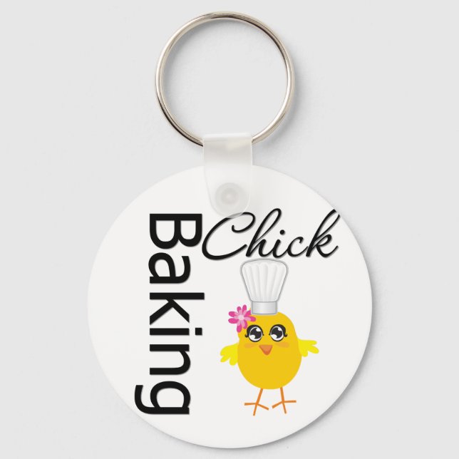Baking Chick Keychain (Front)