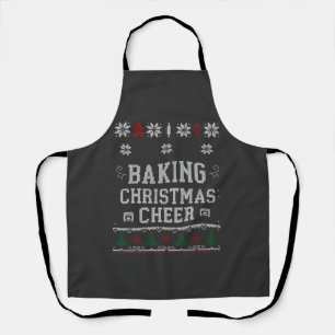 Baking Christmas Cheer Gingerbread Oven Knit Patte Apron