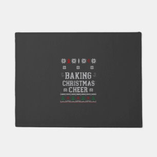 Baking Christmas Cheer Gingerbread Oven Knit Patte Doormat