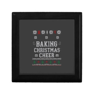 Baking Christmas Cheer Gingerbread Oven Knit Patte Gift Box