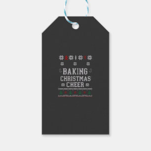 Baking Christmas Cheer Gingerbread Oven Knit Patte Gift Tags