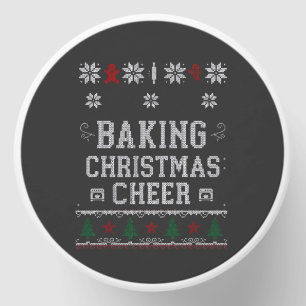 Baking Christmas Cheer Gingerbread Oven Knit Patte Mini Candle Favors