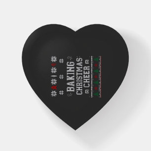 Baking Christmas Cheer Gingerbread Oven Knit Patte Paperweight