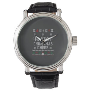 Baking Christmas Cheer Gingerbread Oven Knit Patte Watch