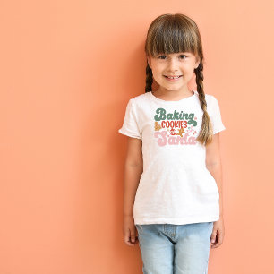 Baking Cookies for Santa Personalized Holiday Toddler T-shirt