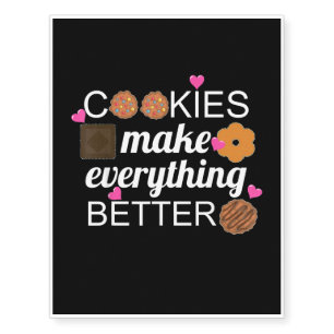 Baking Cookies Make Everything Better Scouts Temporary Tattoos