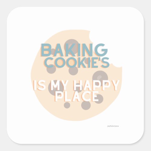 Baking Cookies _Square Stickers