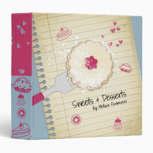 Baking cooking cookie cake pie recipe cookbook 3 r ring binder