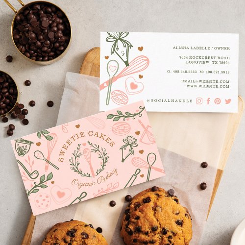  Baking  Cooking Utensil Cookie Bakery Business Card
