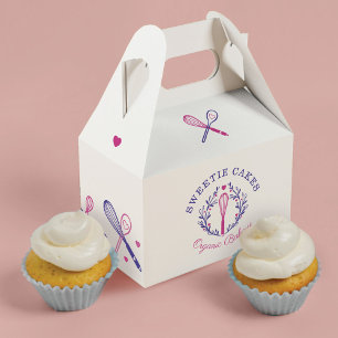 Baking & Cooking Utensil Pink & Purple Bakery Favor Boxes