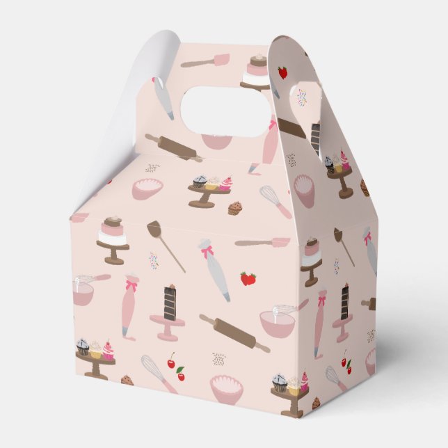 Baking & Cooking Utensils Bakery Cooking  Favor Boxes (Front Side)