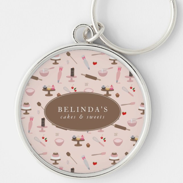 Baking & Cooking Utensils Bakery Cooking Keychain (Front)